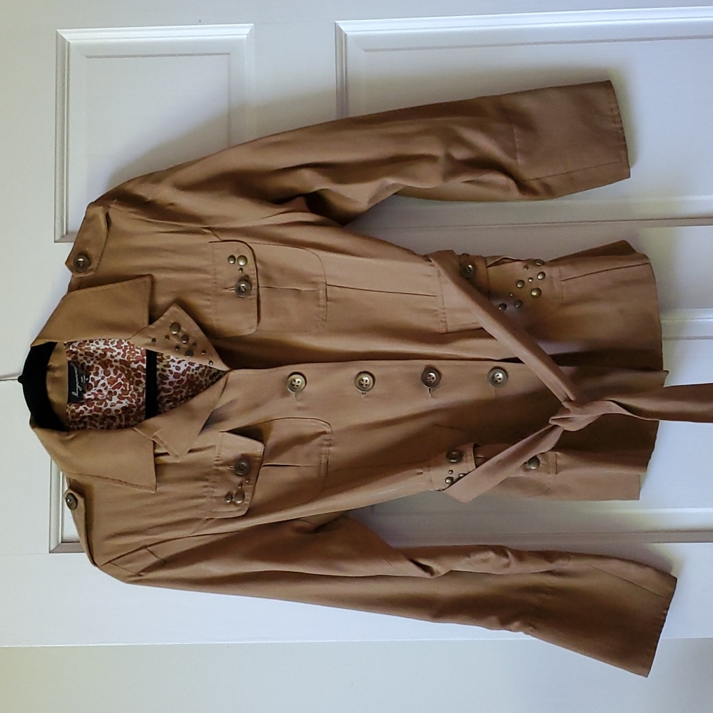 Silk and cotton safari jacket sz 8